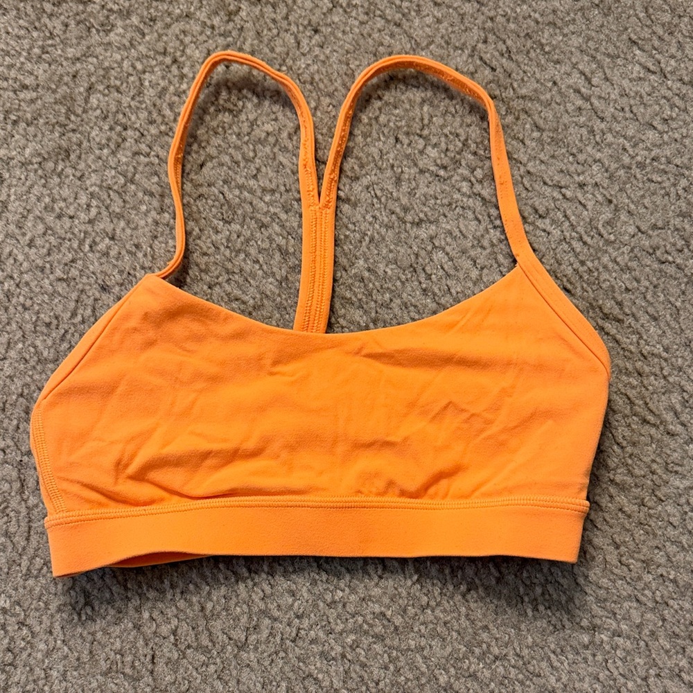 Lululemon Vibrant Orange Sports Bra